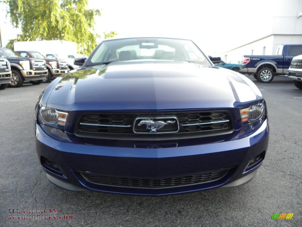 2011 Mustang V6 Premium Coupe - Kona Blue Metallic / Stone photo #7