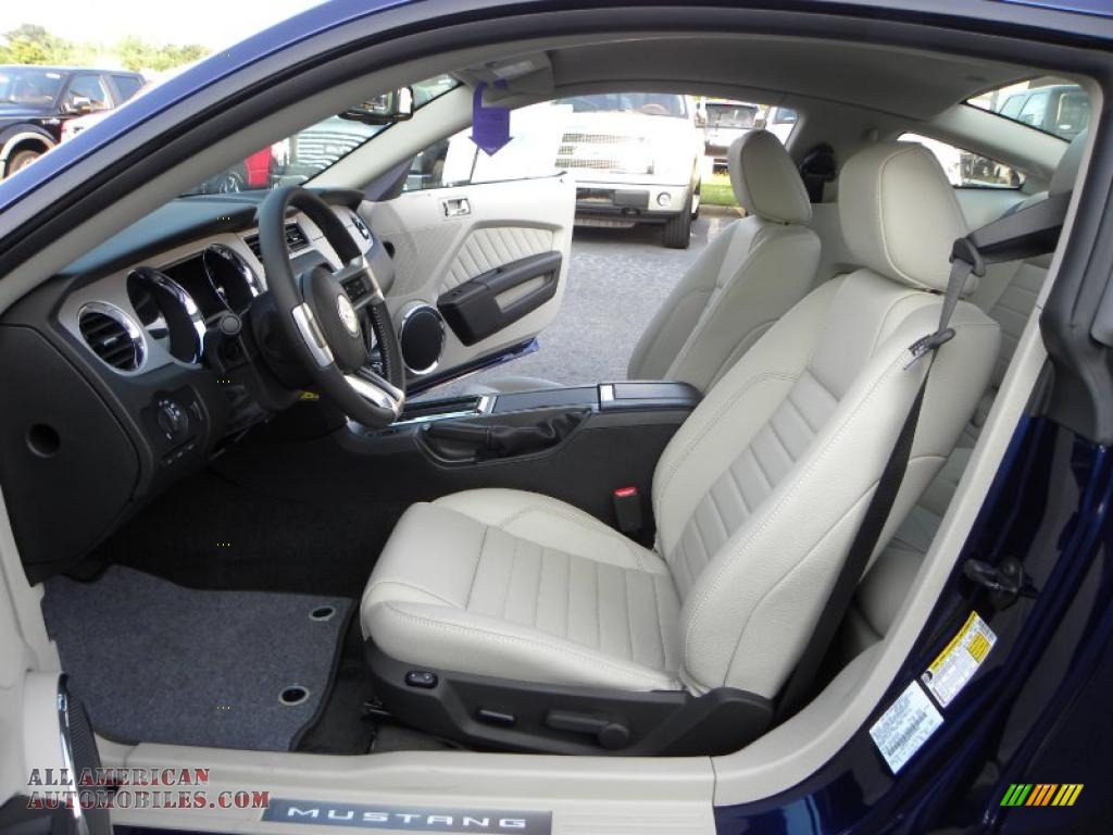 2011 Mustang V6 Premium Coupe - Kona Blue Metallic / Stone photo #9