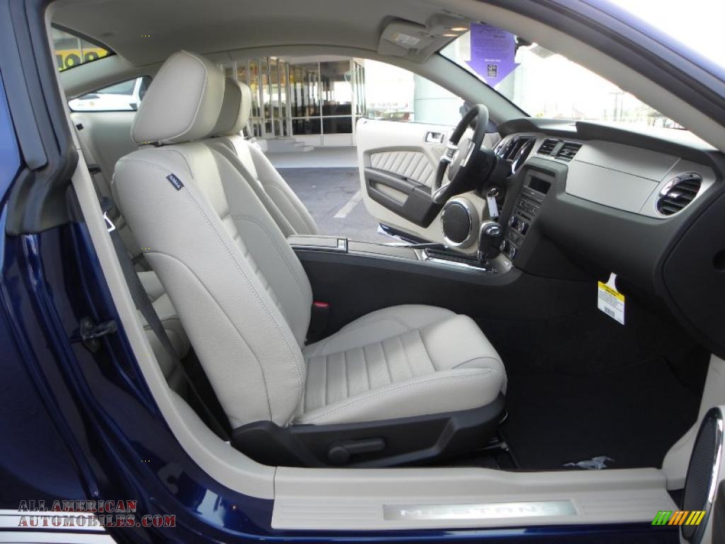 2011 Mustang V6 Premium Coupe - Kona Blue Metallic / Stone photo #10