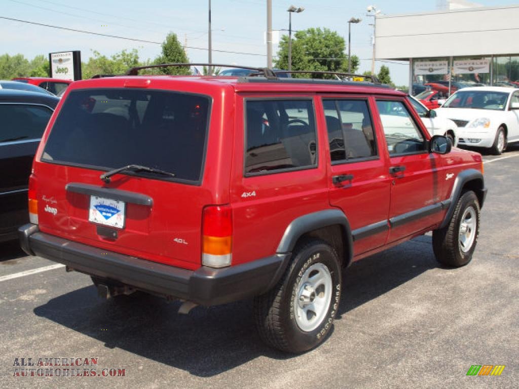 1998 Jeep Cherokee Sport 4x4 in Chili Pepper Red Pearl photo 3
