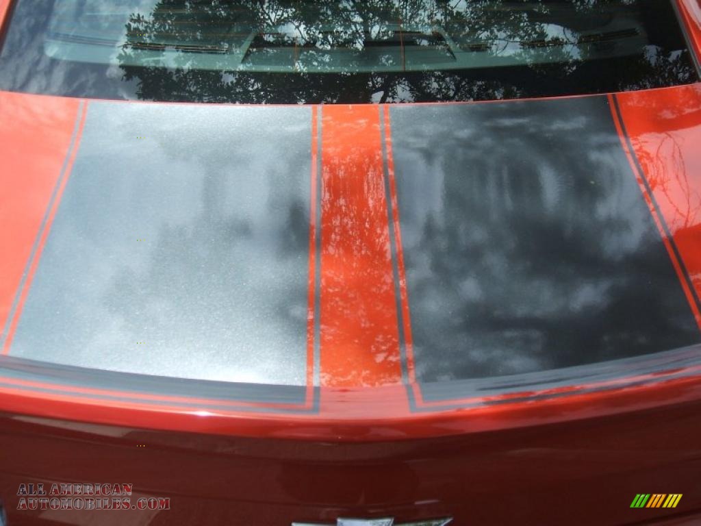 2011 Camaro SS/RS Coupe - Inferno Orange Metallic / Inferno Orange/Black photo #19