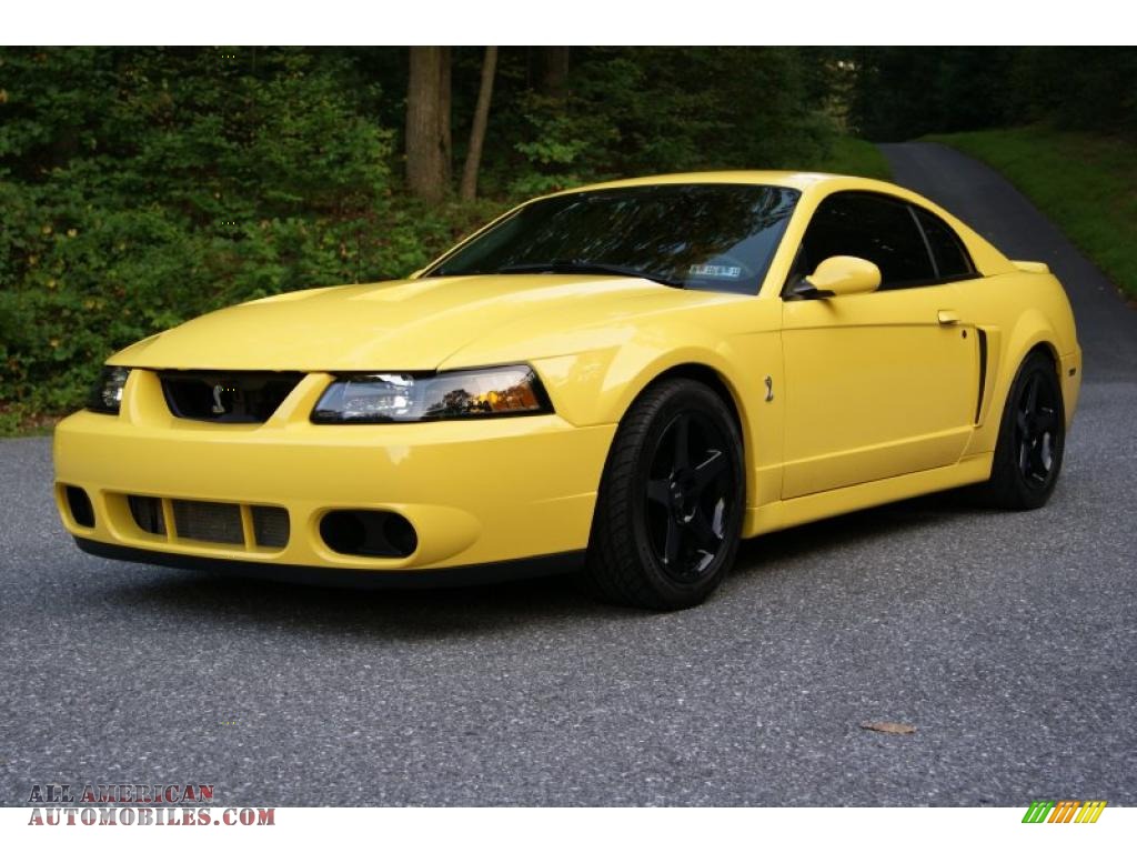 Zinc Yellow / Dark Charcoal Ford Mustang Cobra Coupe