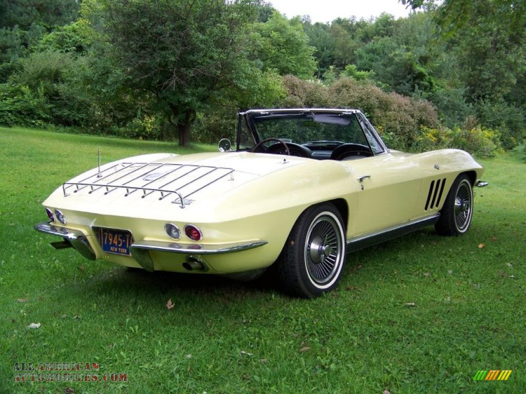 1966 Chevrolet Corvette Sting Ray Convertible in Sunfire Yellow photo ...