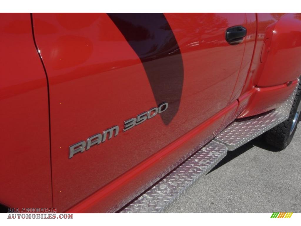 2005 Ram 3500 SLT Regular Cab 4x4 Dually - Flame Red / Dark Slate Gray photo #40