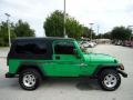 Jeep Wrangler Sport 4x4 Electric Lime Green Pearl photo #11
