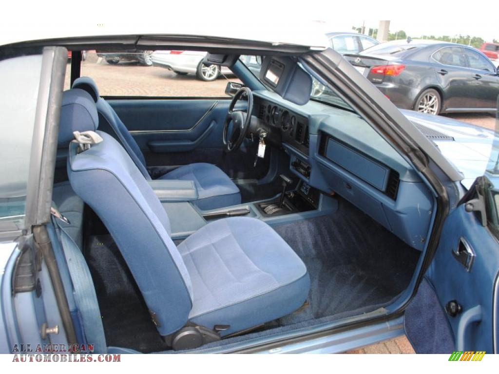 1986 Ford Mustang LX Convertible in Light Regatta Blue Metallic photo