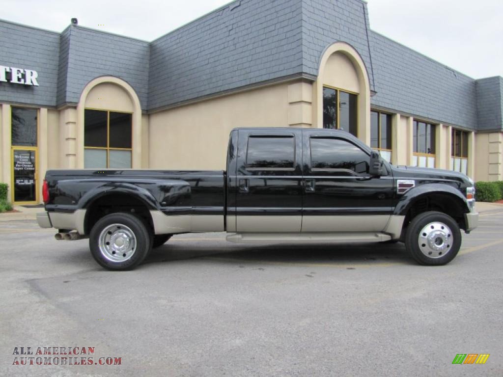 2008 F450 Super Duty King Ranch Crew Cab 4x4 Dually - Black / Chaparral Leather photo #8