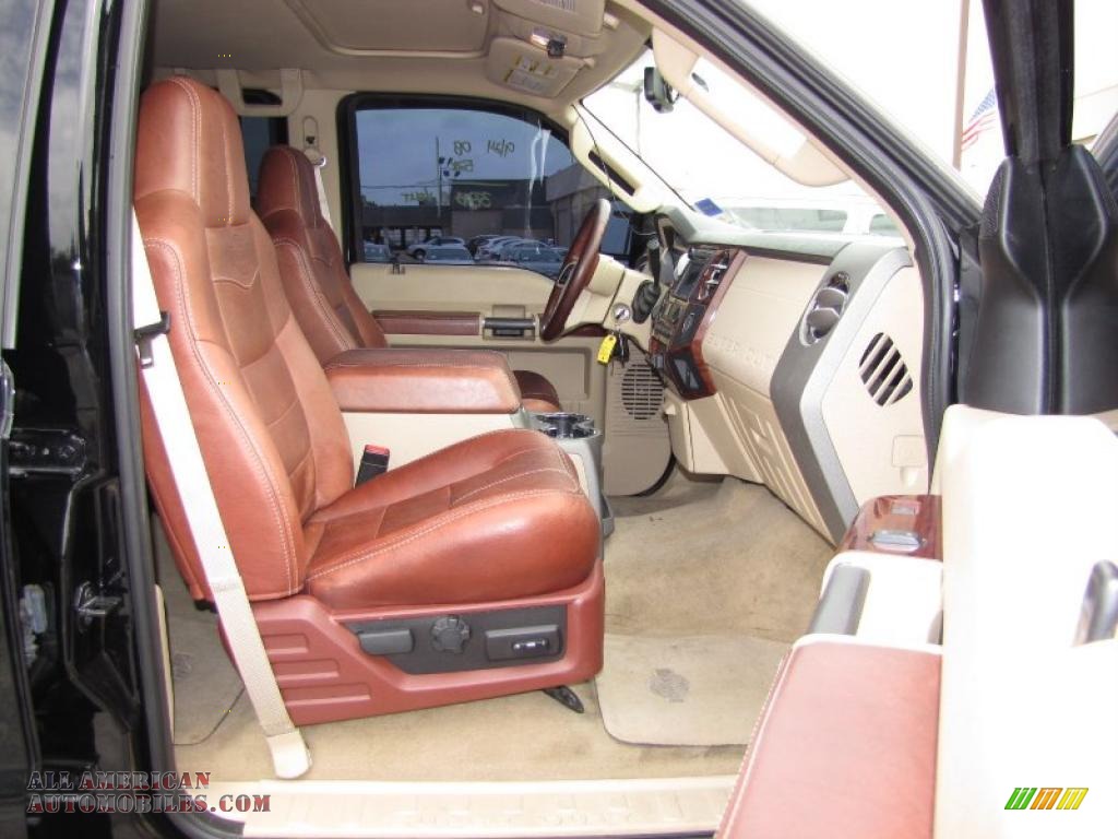 2008 F450 Super Duty King Ranch Crew Cab 4x4 Dually - Black / Chaparral Leather photo #10