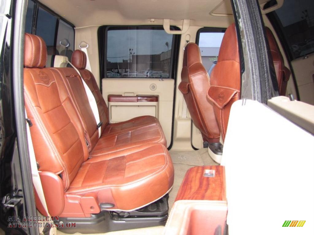 2008 F450 Super Duty King Ranch Crew Cab 4x4 Dually - Black / Chaparral Leather photo #11