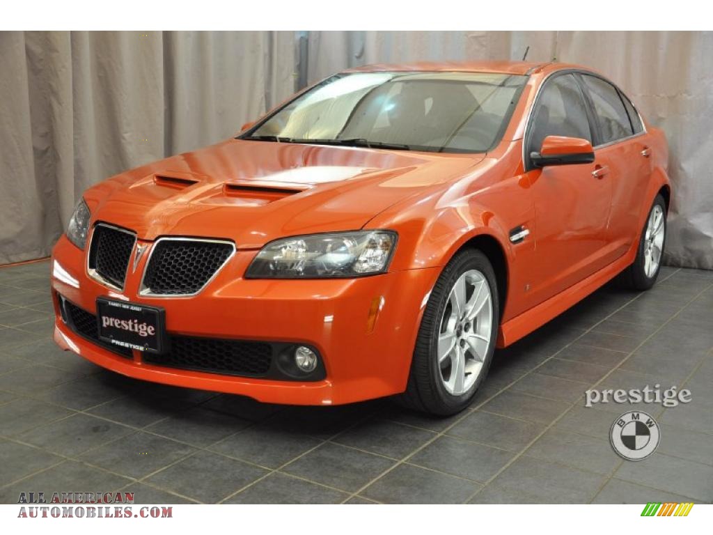 2008 Pontiac G8 GT in Ignition Orange Metallic 149119 All American