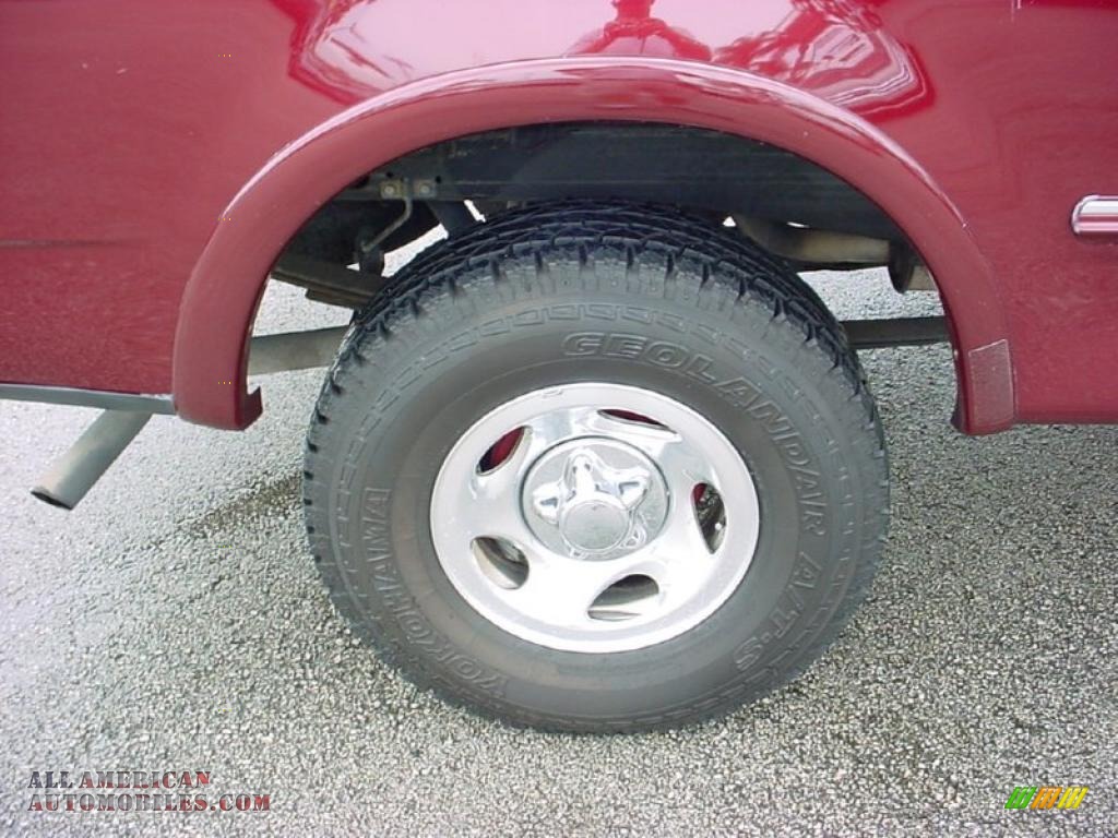 1998 F150 XLT SuperCab 4x4 - Dark Toreador Red Metallic / Medium Prairie Tan photo #4