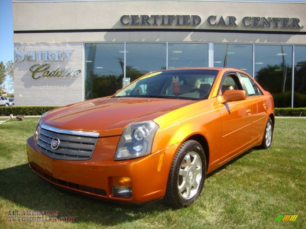 Cadillac CTS оранжевый