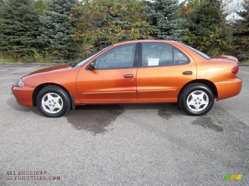 2005 Cavalier Sedan - Sunburst Orange Metallic / Graphite Gray photo #2
