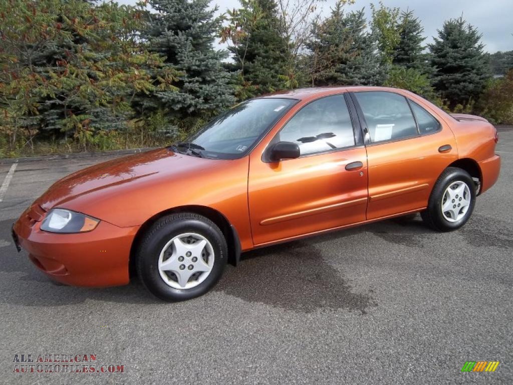 2005 Cavalier Sedan - Sunburst Orange Metallic / Graphite Gray photo #3