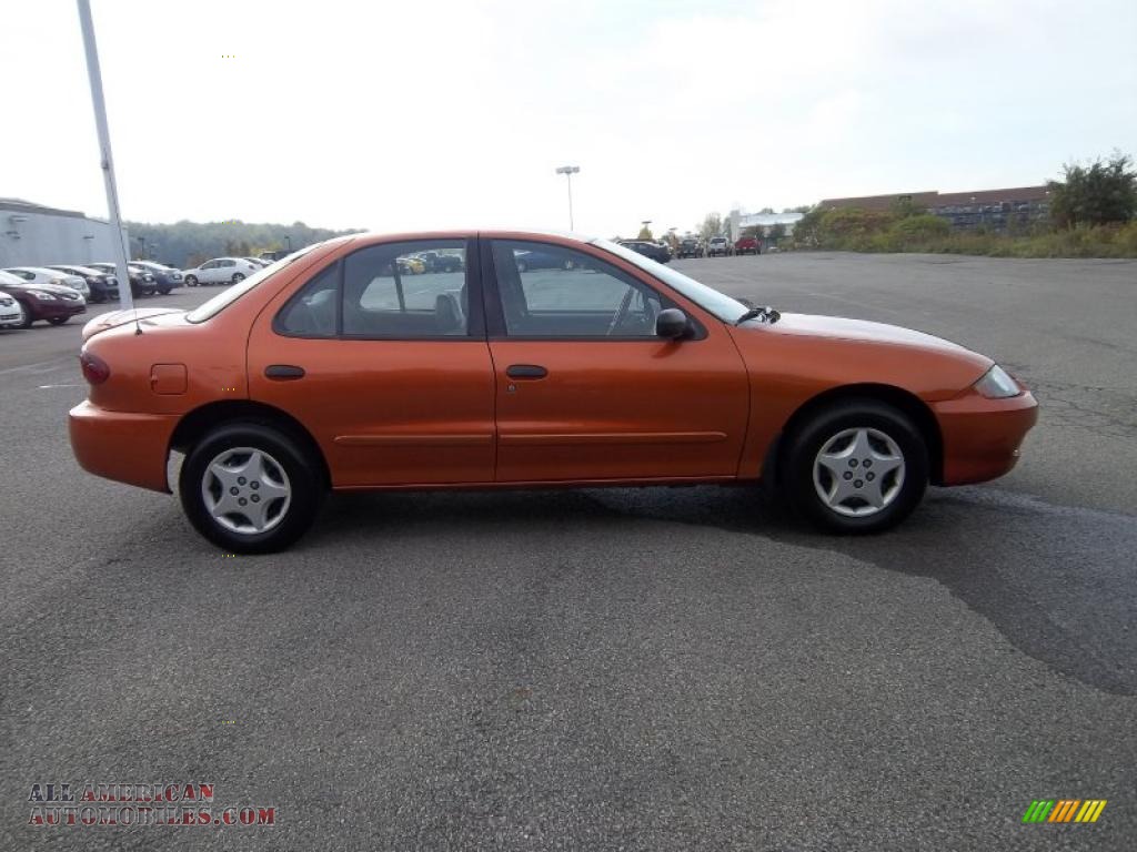 2005 Cavalier Sedan - Sunburst Orange Metallic / Graphite Gray photo #7