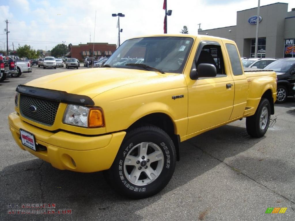 2002 Ford Ranger Edge SuperCab 4x4 in Chrome Yellow photo 16 A18352
