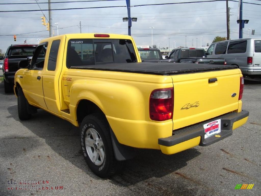 2002 Ford Ranger Edge SuperCab 4x4 in Chrome Yellow photo