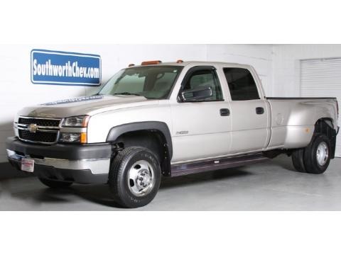 Silver Birch Metallic 2006 Chevrolet Silverado 3500 LS Crew Cab 4x4 Chassis