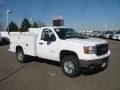 GMC Sierra 2500HD Work Truck Regular Cab 4x4 Chassis Commercial Summit White photo #1