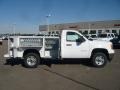 GMC Sierra 2500HD Work Truck Regular Cab 4x4 Chassis Commercial Summit White photo #3