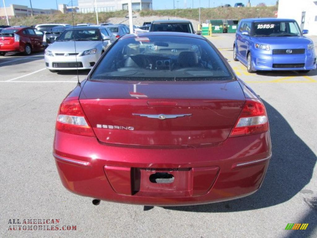 2004 Chrysler Sebring Coupe in Deep Red Pearl photo #5 - 084059 | All ...