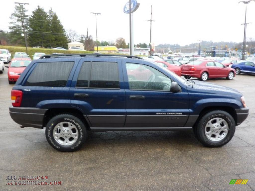 2000 Grand Cherokee Laredo 4x4 - Patriot Blue Pearlcoat / Camel photo #5