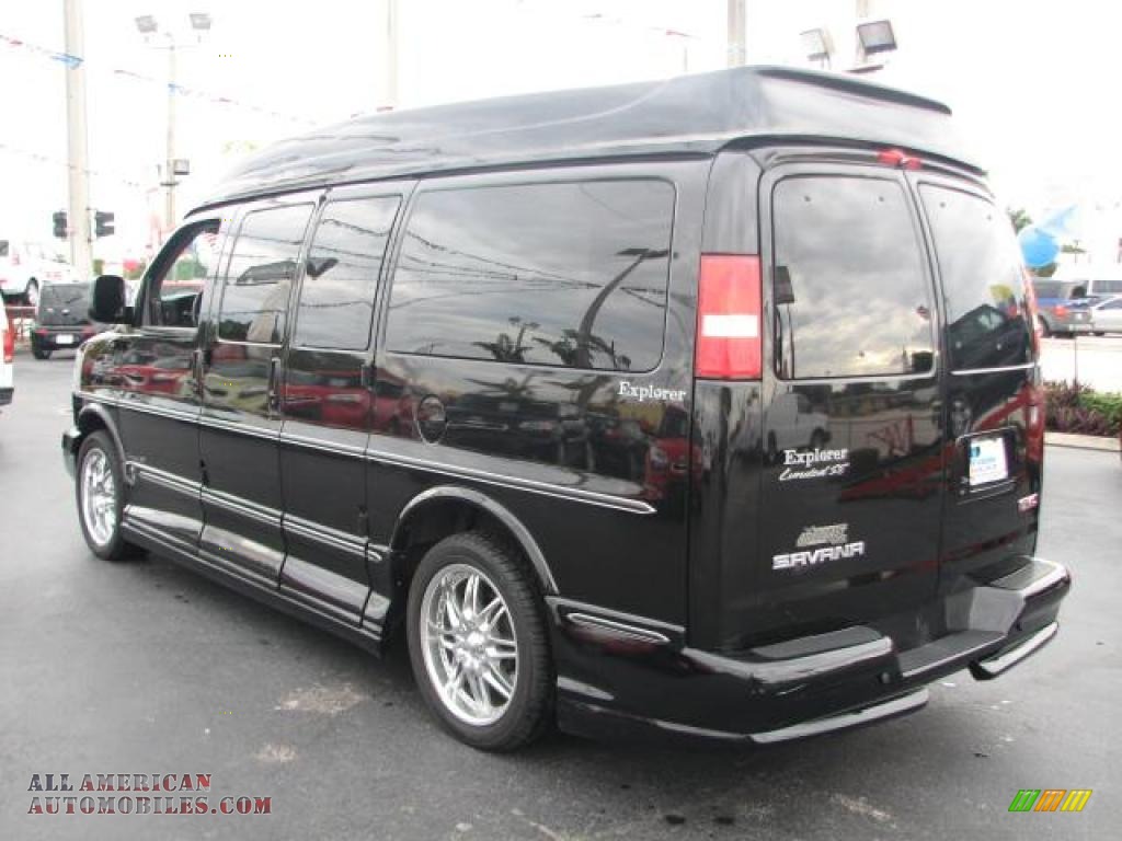 2007 Savana Van 1500 Explorer Conversion Van - Onyx Black / Medium Pewter photo #7
