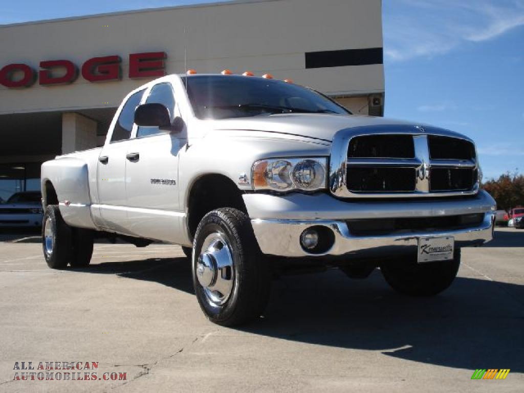 2004 Dodge Ram 3500 Slt Quad Cab 4x4 Dually In Bright Silver Metallic Photo 13 101609 All