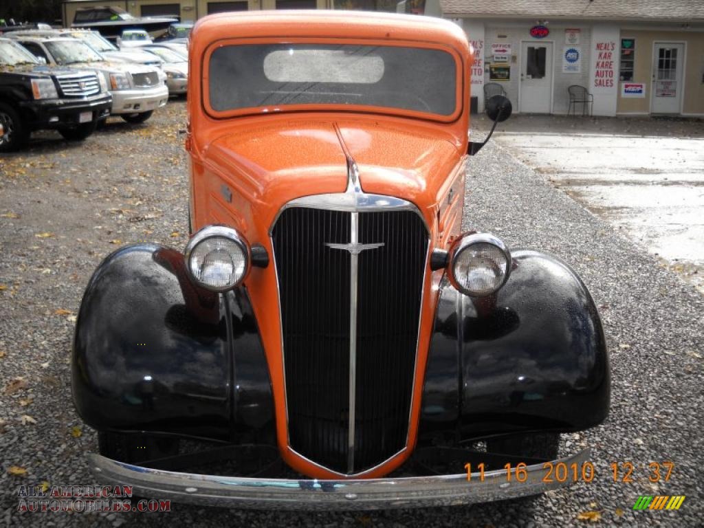 1937 Pickup Harley-Davidson Theme Custom - Orange / Black photo #6