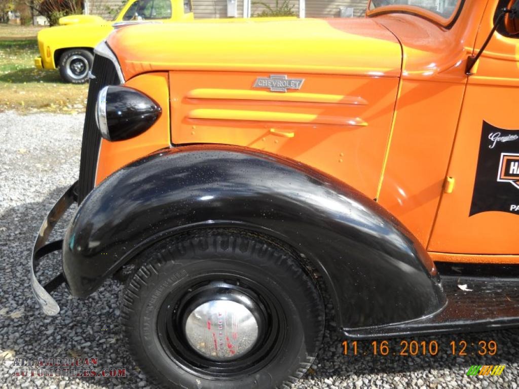1937 Pickup Harley-Davidson Theme Custom - Orange / Black photo #16