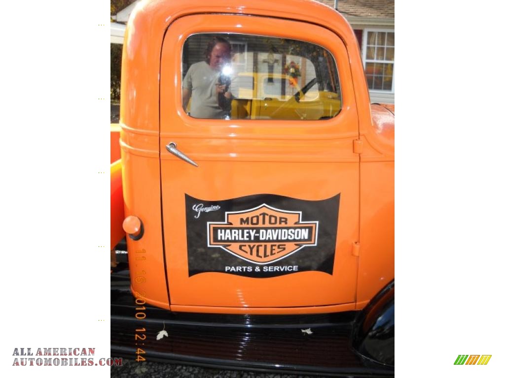 1937 Pickup Harley-Davidson Theme Custom - Orange / Black photo #39