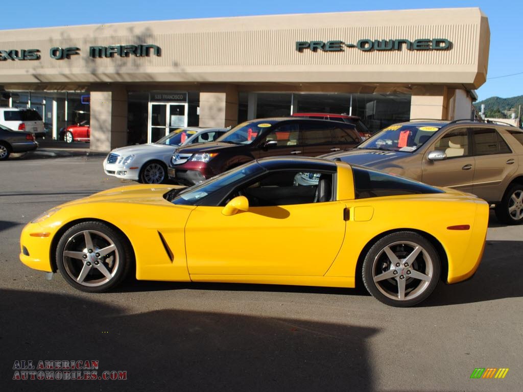 2005 Corvette Coupe - Millenium Yellow / Ebony photo #4