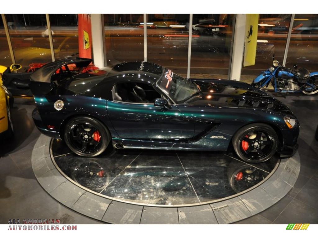 2009 Viper SRT-10 ACR Coupe - Anaconda Green Metallic / Black photo #9