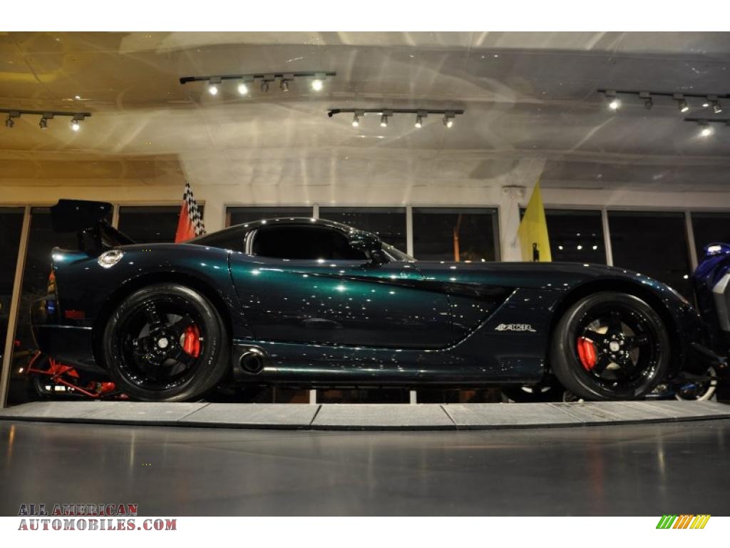 2009 Viper SRT-10 ACR Coupe - Anaconda Green Metallic / Black photo #11