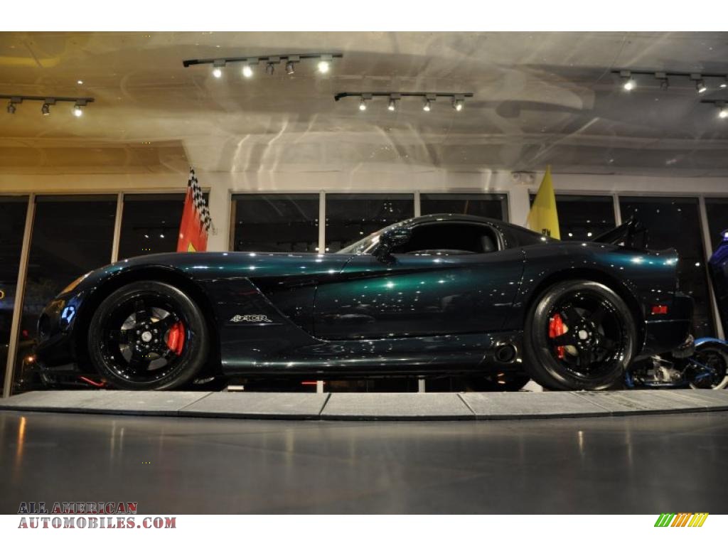 2009 Viper SRT-10 ACR Coupe - Anaconda Green Metallic / Black photo #22