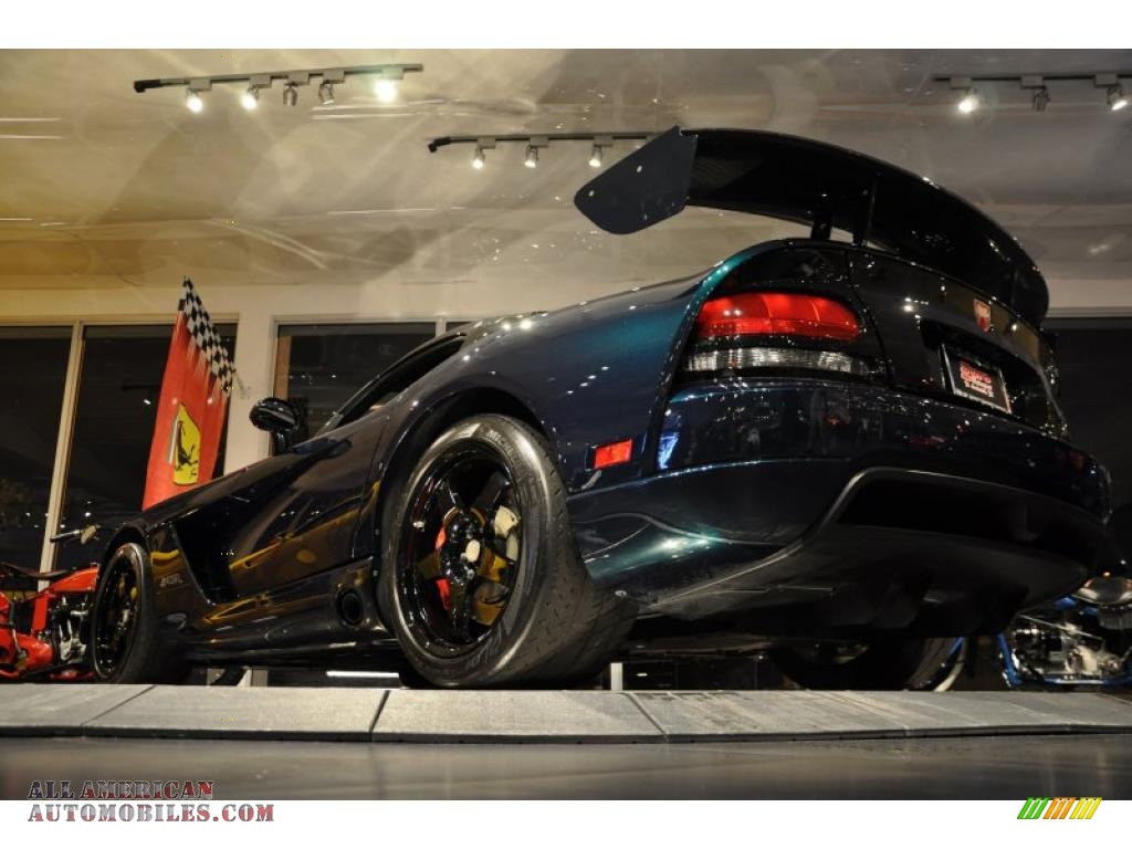 2009 Viper SRT-10 ACR Coupe - Anaconda Green Metallic / Black photo #28