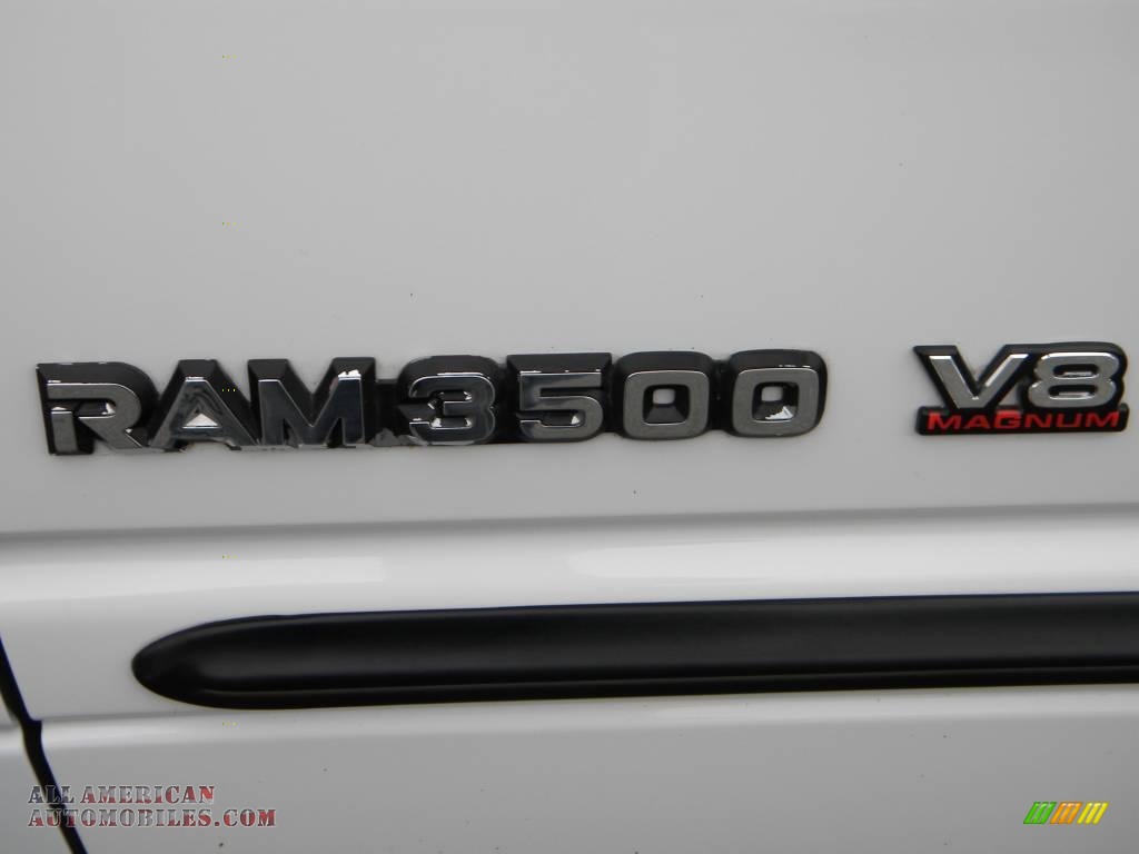 2002 Ram 3500 ST Regular Cab 4x4 Chassis Dump Truck - Bright White / Mist Gray photo #18