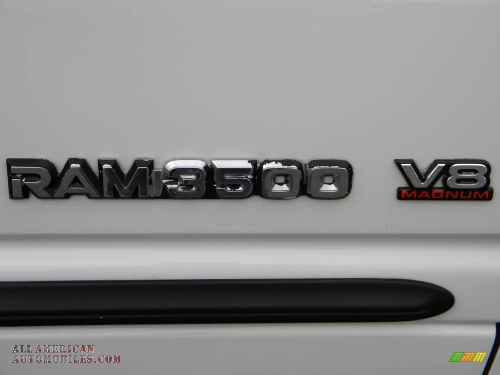 2002 Ram 3500 ST Regular Cab 4x4 Chassis Dump Truck - Bright White / Mist Gray photo #21