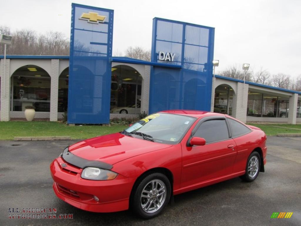 2003 Cavalier LS Sport Coupe - Victory Red / Graphite Gray photo #1