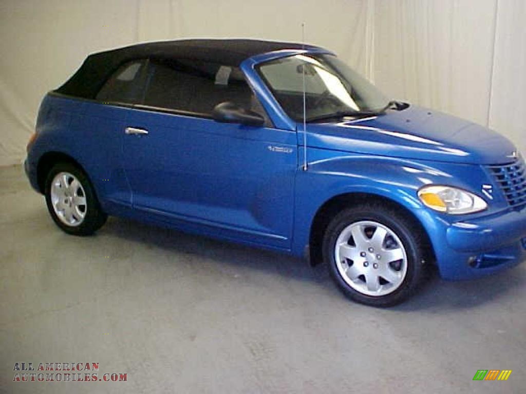 Electric Blue Pearl / Dark Slate Gray Chrysler PT Cruiser Touring Turbo Convertible
