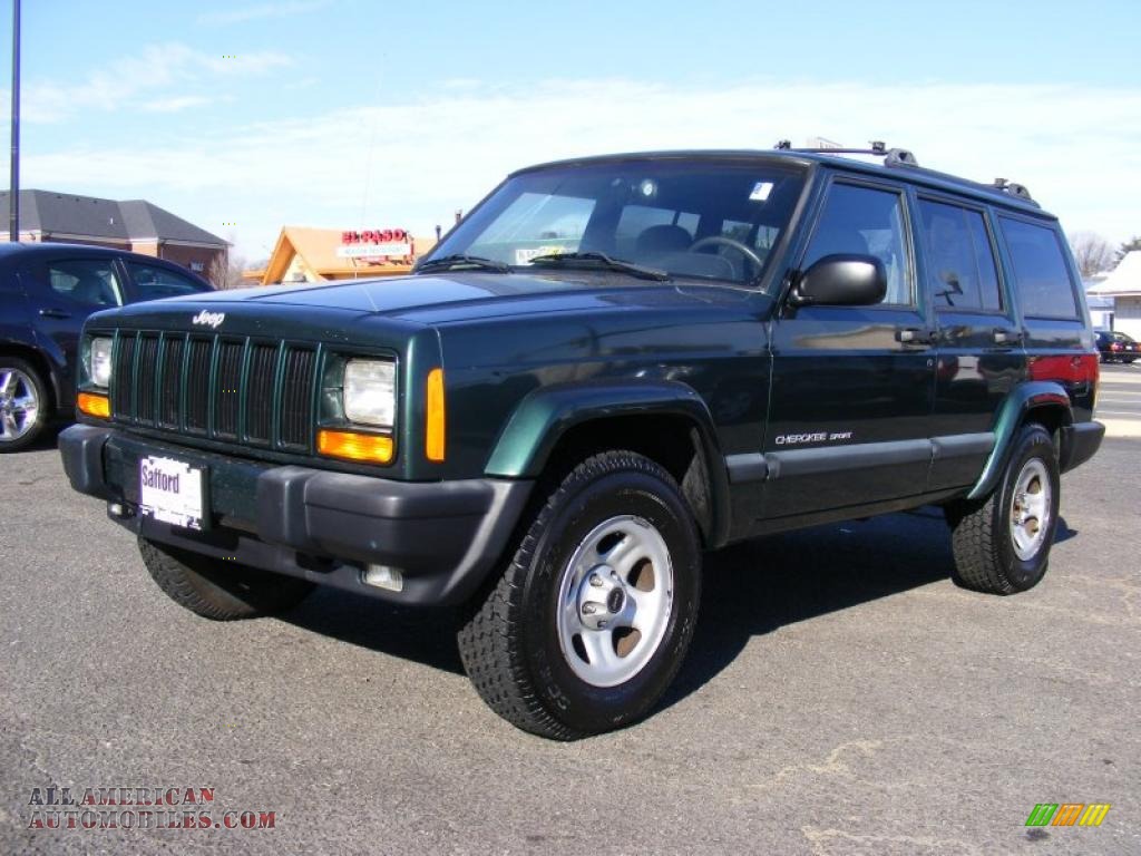 Forest Green Pearl / Agate Jeep Cherokee Sport 4x4