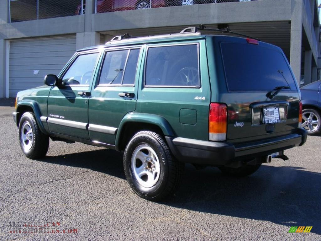 1999 Cherokee Sport 4x4 - Forest Green Pearl / Agate photo #7