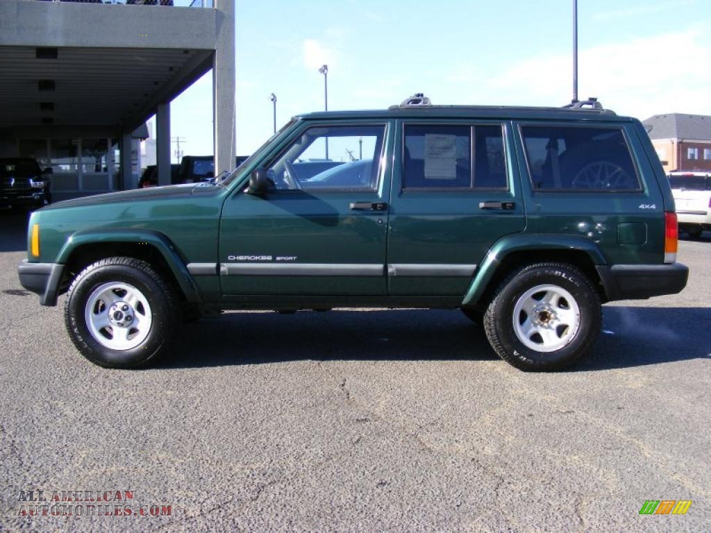 1999 Cherokee Sport 4x4 - Forest Green Pearl / Agate photo #8