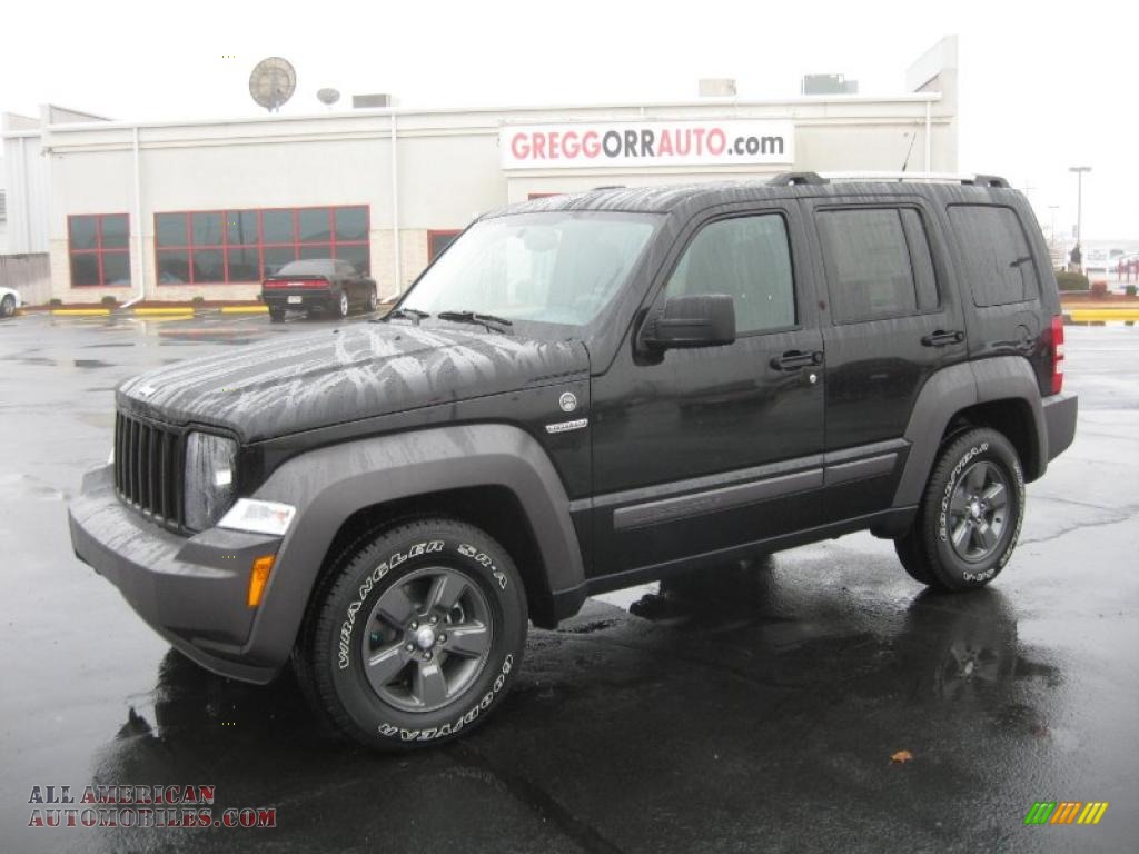 2011 Jeep Liberty Renegade 4x4 in Brilliant Black Crystal Pearl