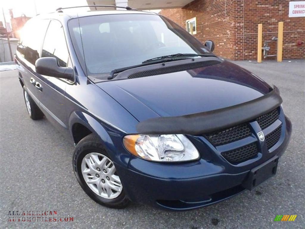 Blue Dodge Caravan