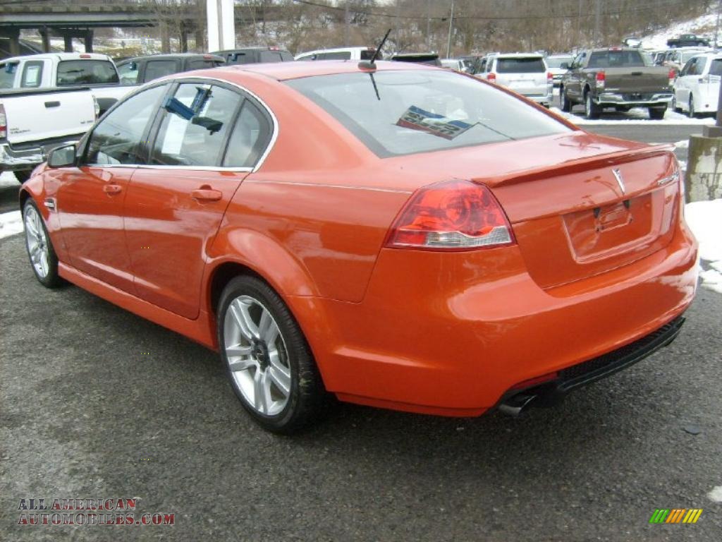 2008 Pontiac G8 in Ignition Orange Metallic photo 5 139507 All