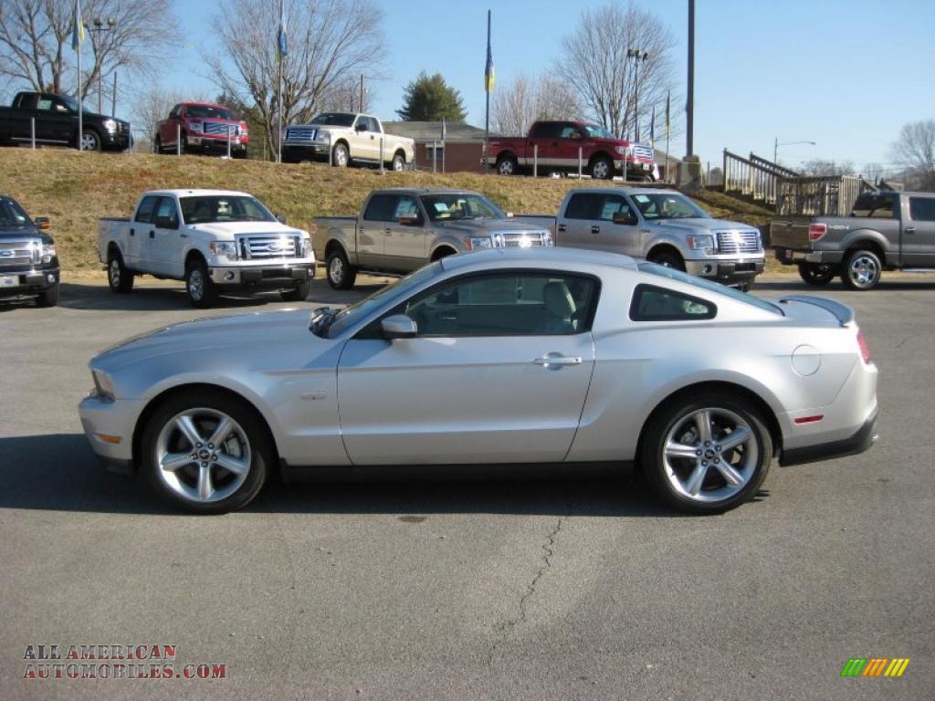 2011 Mustang GT Premium Coupe - Ingot Silver Metallic / Stone photo #1