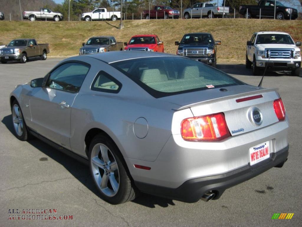 2011 Mustang GT Premium Coupe - Ingot Silver Metallic / Stone photo #8