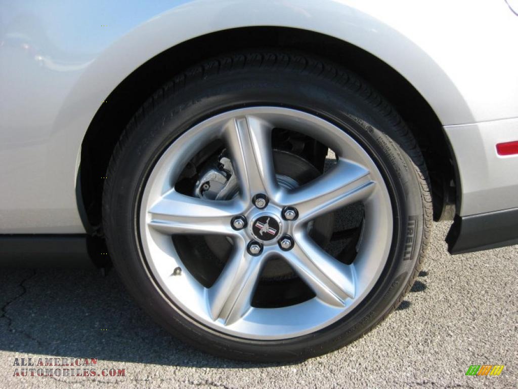 2011 Mustang GT Premium Coupe - Ingot Silver Metallic / Stone photo #9