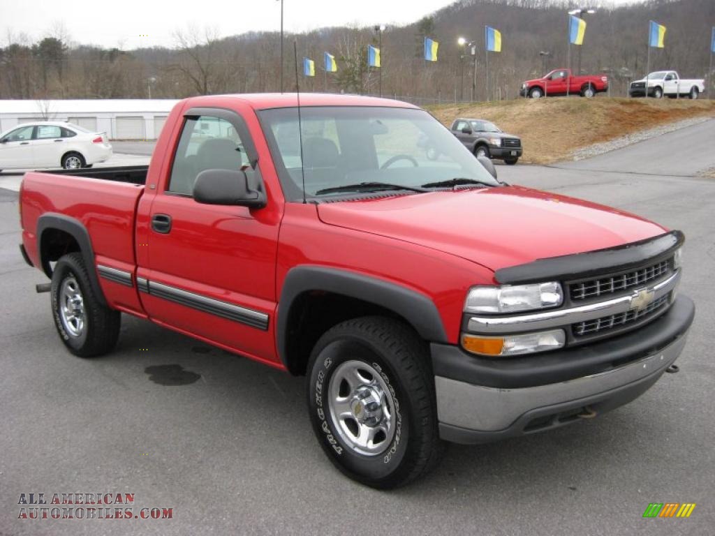 2001 Chevrolet Silverado 1500 Regular Cab 4x4 In Victory Red Photo #4 